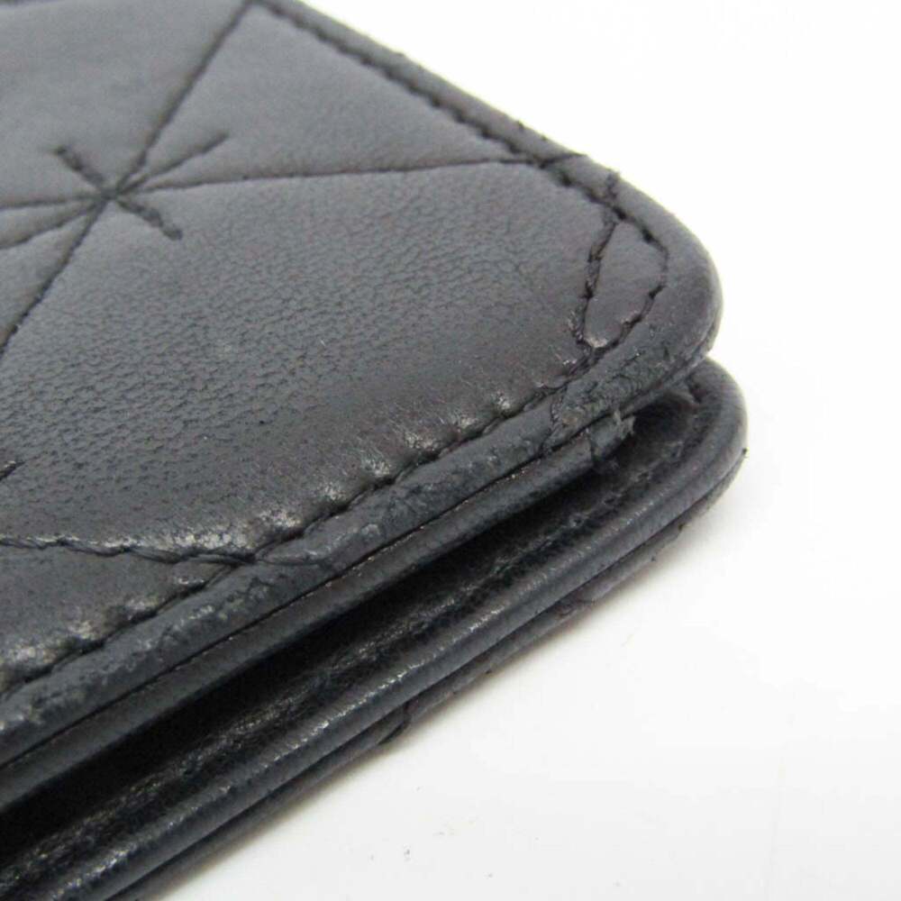 CHANEL Authentic Black Lambskin Leather Logo Wallet - Picture 9 of 16